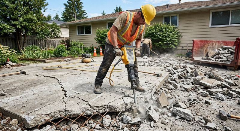Concrete Patio Demolition in Bergen County, NJ