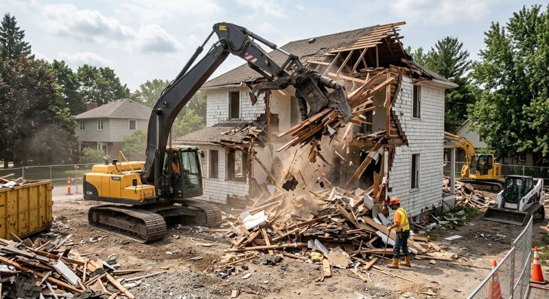 House Wrecking in Conroe, TX